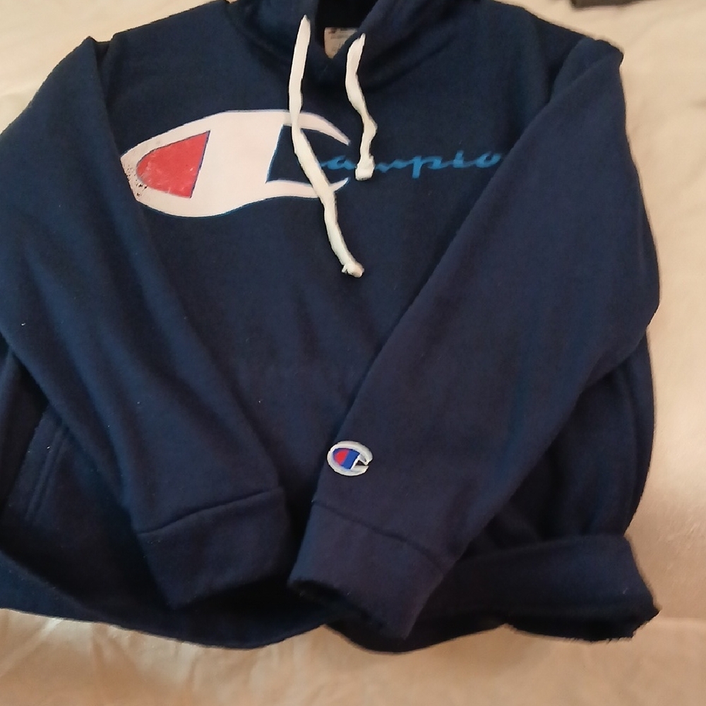 Champion Dark Blue Pullover with Logo